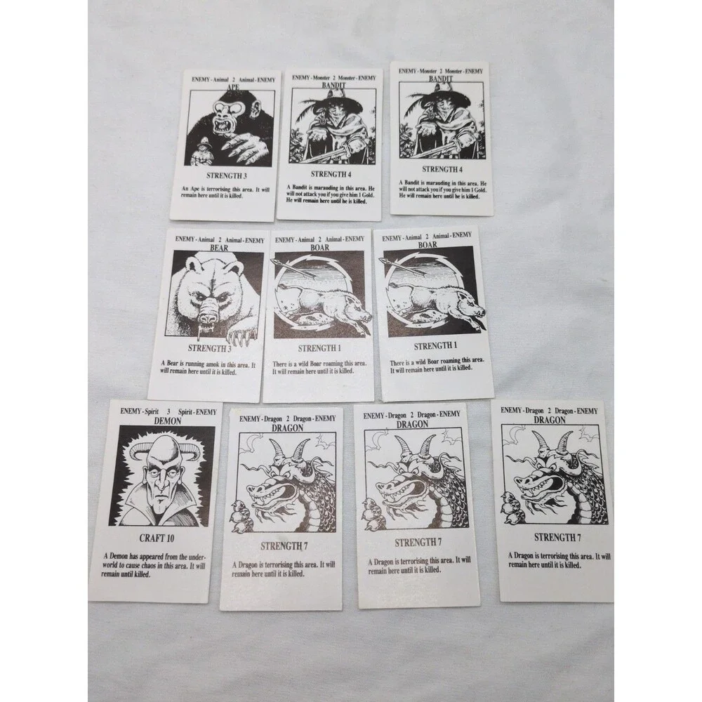 Set Of (104) Talisman 1st Edition Adventure Cards